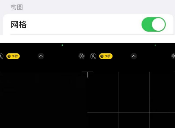 净潭乡苹果手机维修网点分享iPhone如何开启九宫格构图功能